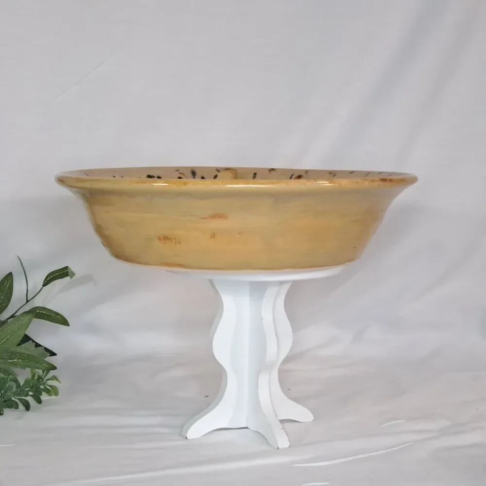 Scarlet Campbell Stoneware Pie Pan Serving Dish 10 1/4